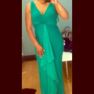 Ralph Lauren Long Dress Gown Green Size 6